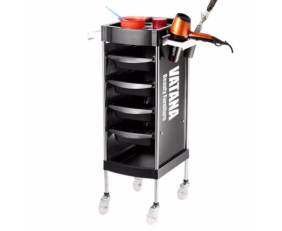 Изображение 4 Тележка парикмахерская для салонов красоты на 5 рабочих отделений Vatana 578-005