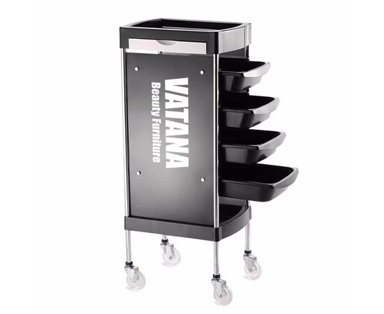 Изображение 3 Тележка парикмахерская для салонов красоты на 5 рабочих отделений Vatana 578-005
