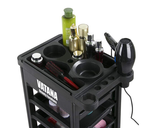 Зображення 9 Візок перукарський для салонів краси на 5 робочих відділеннь Vatana 578-006