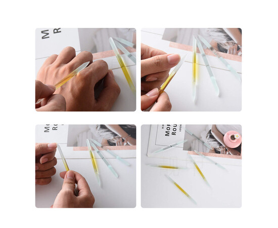 Зображення 6 Скляна манікюрна пилочка-лопатка SPL 9049