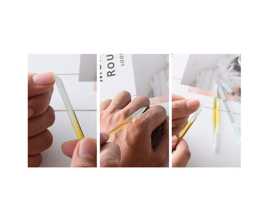 Зображення 5 Скляна манікюрна пилочка-лопатка SPL 9049