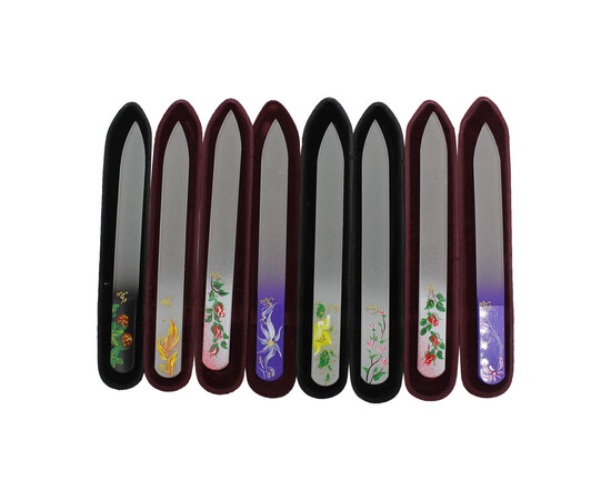 Зображення 3 Скляна пилочка з ручним розписом для нігтів SPL 95-1152, 115 мм