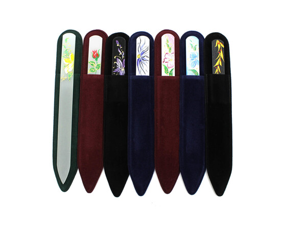 Зображення 2 Скляна пилочка з ручним розписом для нігтів SPL 95-1352, 135 мм