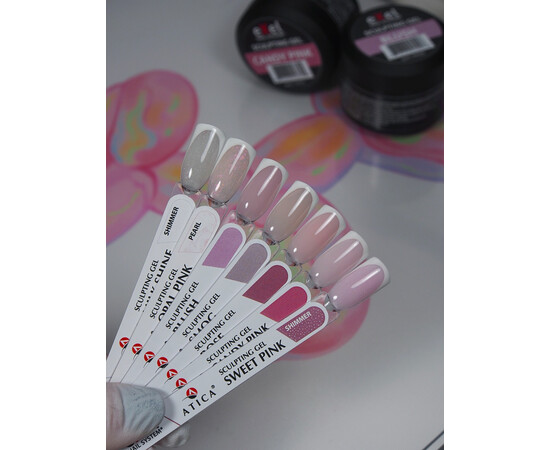 Зображення 3 Моделюючий гель Atica Sculpting Gel EXel Opal Pink, 30 мл, Об'єм (мл, г): 30, Колір: Opal Pink