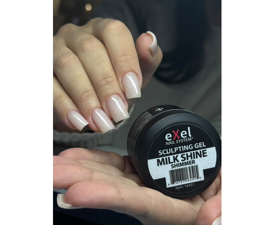 Зображення 2 Моделюючий гель Atica Sculpting Gel EXel Milk Shine, 30 мл, Об'єм (мл, г): 30, Колір: Milk shine