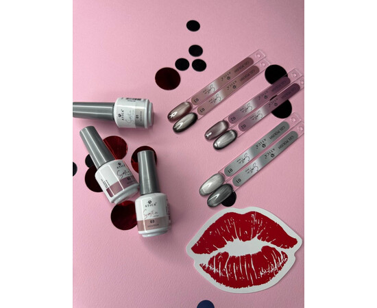 Изображение 2 Гель-лак Atica Gel Polish Satin Cats Eye SC02, 8 мл, Объем (мл, г): 8, Цвет: 02