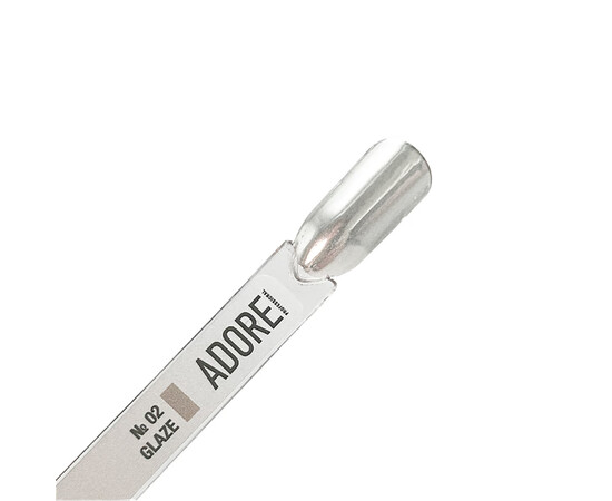 Зображення 2 Втирка для дизайну нігтів Adore Professional Glaze Powder №02, 0.5 г, Об'єм (мл, г): 0.5, Колір: 02