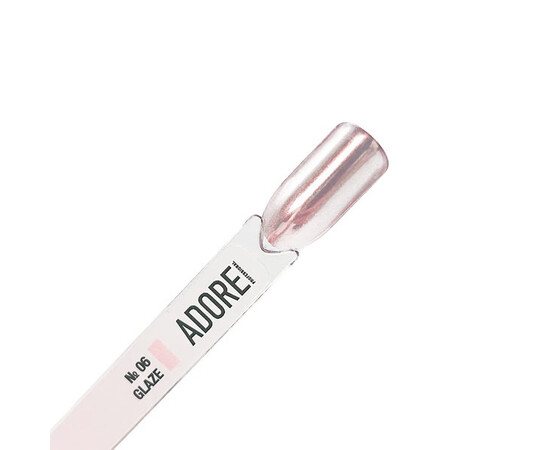 Зображення 2 Втирка для дизайну нігтів Adore Professional Glaze Powder №06, 0.5 г, Об'єм (мл, г): 0.5, Колір: 06