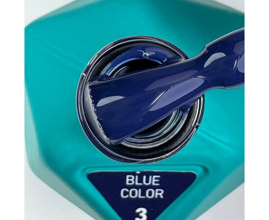 Зображення 2 Гель-лак Victoria Avdeeva Blue Color №3 темно-синій, 12 мл, Об'єм (мл, г): 12, Колір: 03