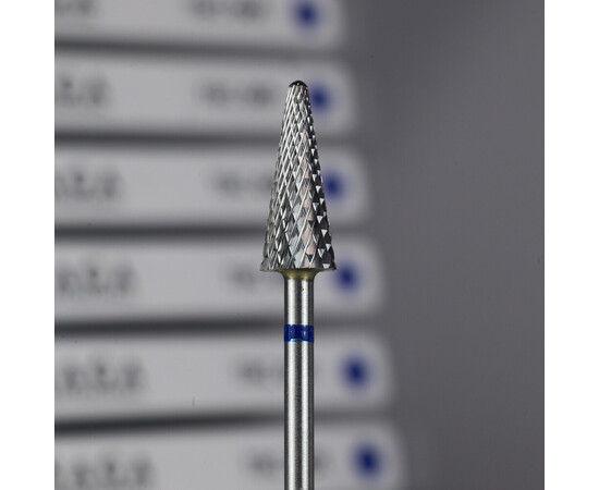 Зображення 2 Фреза твердосплавна для зняття Saga Professional 001 конус синя