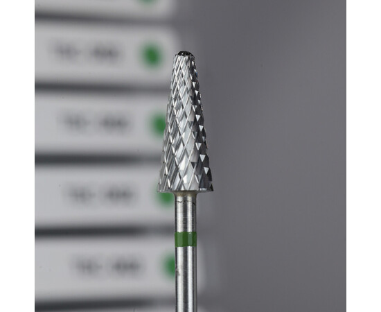 Зображення 2 Фреза твердосплавна для зняття Saga Professional 002 конус зелена