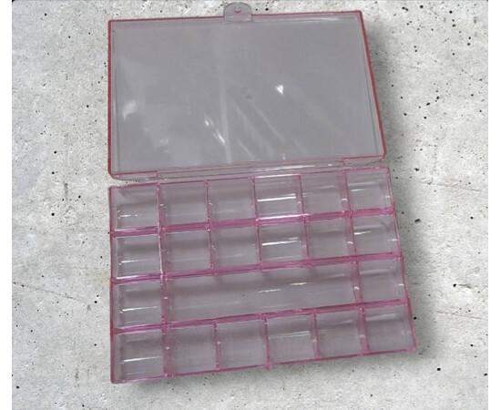 Зображення 2 Органайзер для декору 20 секцій V69, прозоро-рожевий V69 