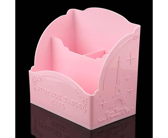 Зображення 6 Органайзер для перукарських, манікюрних інструментів 3 секції G-06 "Париж", рожевий