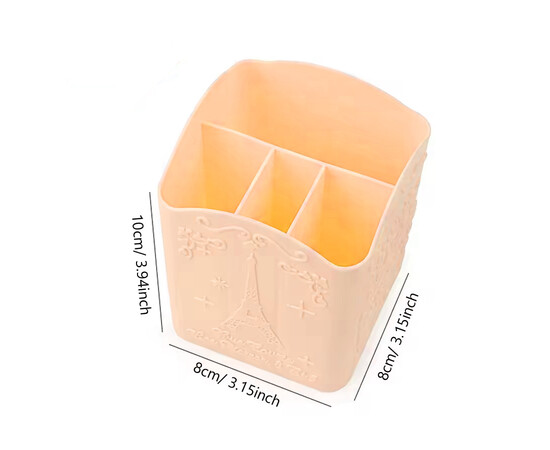 Зображення 2 Органайзер для перукарських, манікюрних інструментів 4 секції G-05 "Париж", персиковий