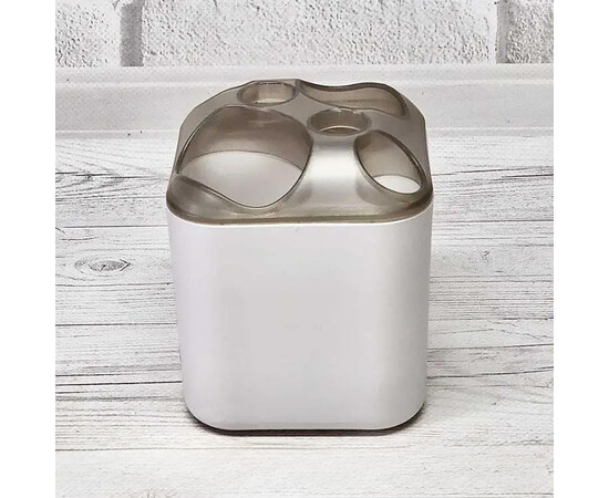 Зображення 2 Підставка для пензлів 748-2 сіра овалові отвори