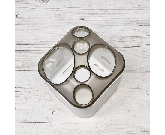 Зображення 3 Підставка для пензлів 748-2 сіра овалові отвори