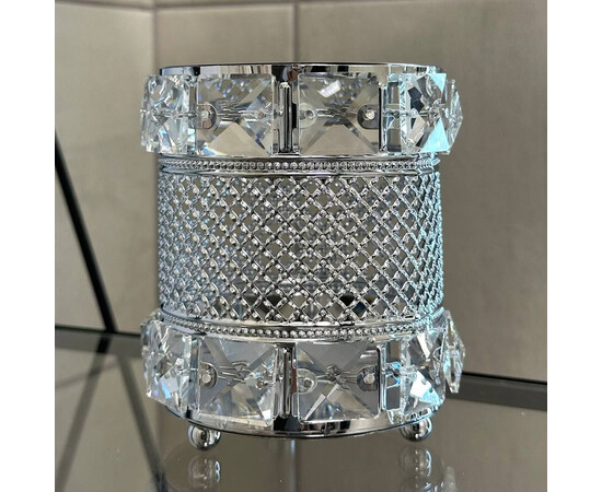 Зображення 2 Підставка для манікюрних пензликів та інструментів ST-209, срібло