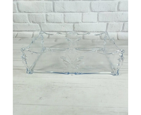 Зображення 2 Підставка прямокутна для біжутерії, інструментів для манікюру G-90, прозорий.