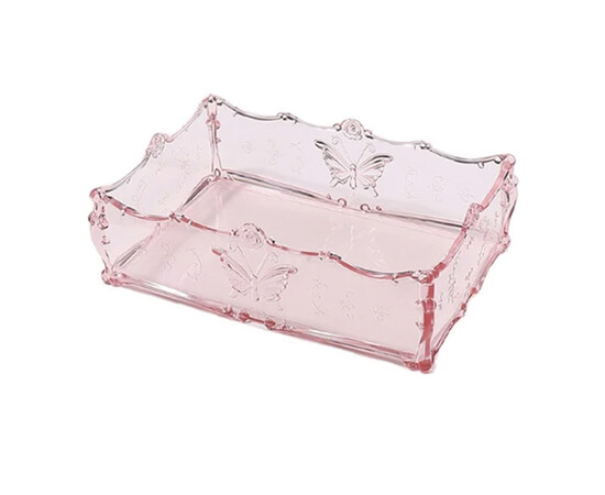 Зображення 4 Підставка прямокутна для біжутерії, інструментів для манікюру G-90, прозорий.