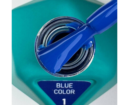 Зображення 2 Гель-лак Victoria Avdeeva Blue Color №1 королівський синій, 12 мл, Об'єм (мл, г): 12, Колір: 01