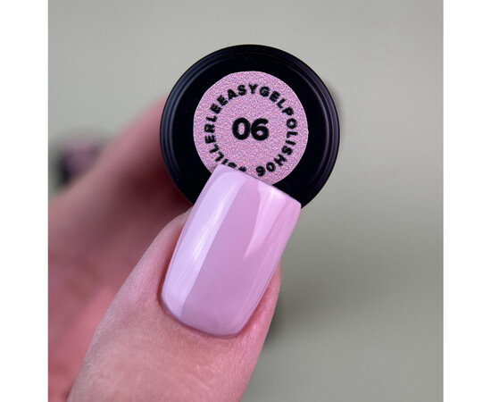 Зображення 2 Гель-лак однофазний для педикюру Siller Easy Gel Polish №06, 8 мл, Об'єм (мл, г): 8, Колір: 06