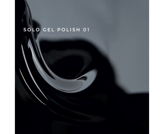 Изображение 2 Гель-лак Touch Solo Gel Polish 01 черный, 9 мл, Объем (мл, г): 9, Цвет: 01