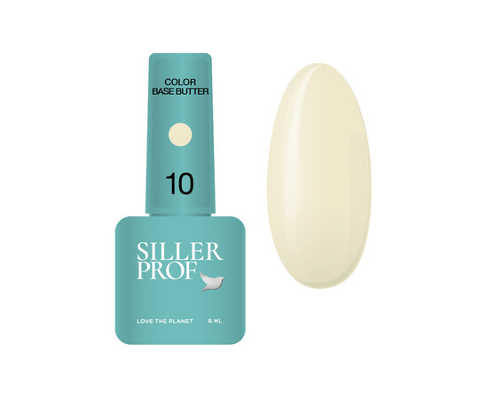 Зображення  База для гель-лаку Siller Color Base Butter №010, 8 мл, Об'єм (мл, г): 8, Колір: 10