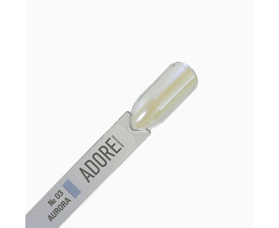 Зображення 2 Втирка для дизайну нігтів Adore Professional Aurora Powder №03, 0.5 г, Об'єм (мл, г): 0.5, Колір: 03
