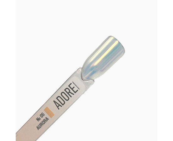 Зображення 2 Втирка для дизайну нігтів Adore Professional Aurora Powder №05, 0.5 г, Об'єм (мл, г): 0.5, Колір: 05