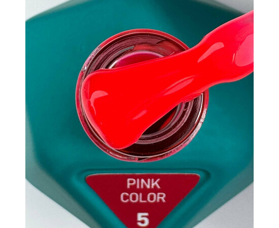 Зображення 2 Гель-лак Victoria Avdeeva Pink Color №5 насичений рожево-малиновий, 12 мл, Об'єм (мл, г): 12, Колір: 05