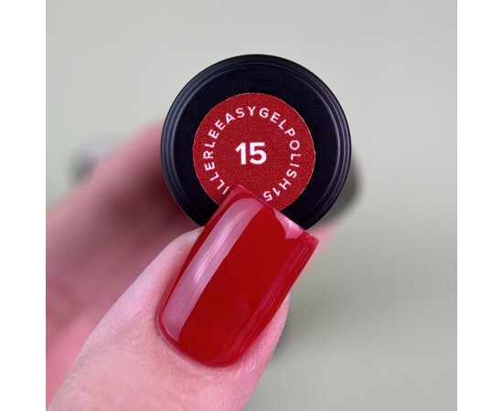 Зображення 2 Гель-лак однофазний для педикюру Siller Easy Gel Polish №15, 8 мл, Об'єм (мл, г): 8, Колір: 15