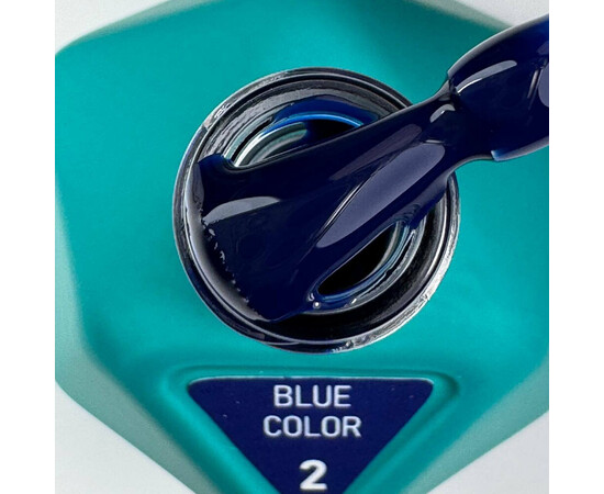 Зображення 2 Гель-лак Victoria Avdeeva Blue Color №2 темно-синій, 12 мл, Об'єм (мл, г): 12, Колір: 02