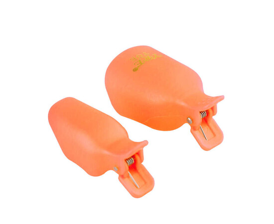 Зображення 2 Набір кліпс (прищіпок) для зняття гель-лаку для педикюру багаторазові YRE, помаранчевий 5 шт/уп