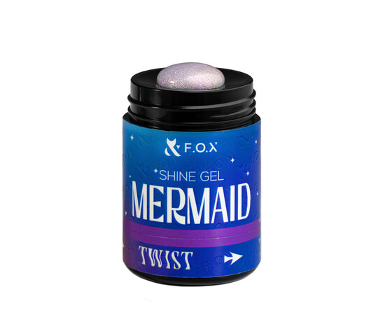Изображение 2 Гель для укрепления натуральных ногтей F.O.X Shine Gel Mermaid №004, 20 мл, Объем (мл, г): 20, Цвет: 004
