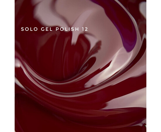 Изображение 2 Гель-лак Touch Solo Gel Polish 12 бордовый, 9 мл, Объем (мл, г): 9, Цвет: 12