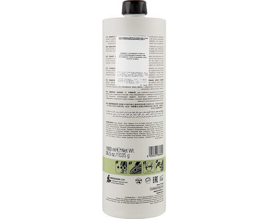 Изображение 2 Шампунь с глиной для жирной кожи головы Elgon Primaria Rebalancing Shampoo, 1000 мл, Объем (мл, г): 1000