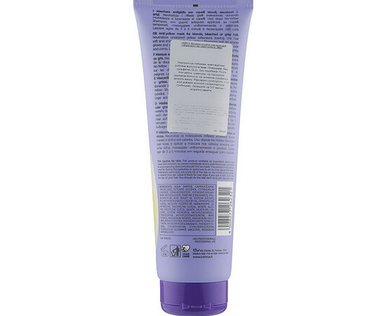 Зображення 2 Маска для освітленого або сивого волосся Inebrya Blondesse No-Yellow Mask, 250 мл, Об'єм (мл, г): 250