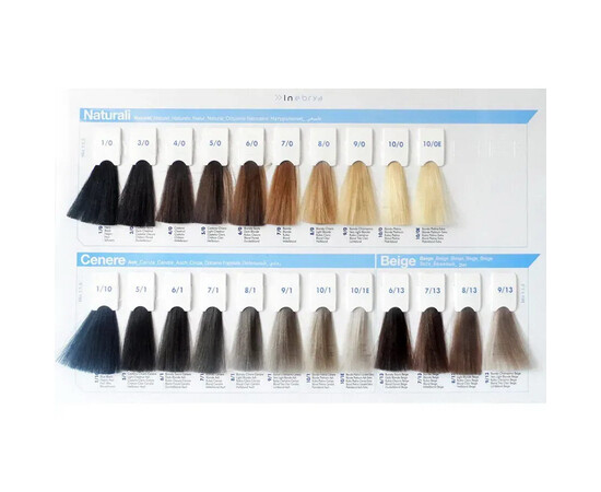 Зображення 6 Крем-фарба для волосся без аміаку Inebrya Bionic Color 1/0 чорний, 100 мл, Об'єм (мл, г): 100, Колір: 1/0