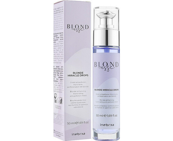 Зображення 2 Сироватка-краплі для волосся з кокосовою олією Inebrya Blondesse Blonde Miracle Drops, 50 мл