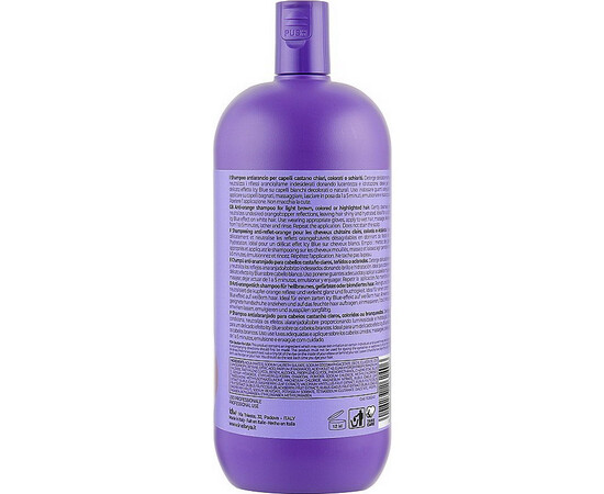 Зображення 2 Шампунь для фарбованого волосся, проти помаранчевого кольору Inebrya Blondesse No-Orange Shampoo, 1000 мл, Об'єм (мл, г): 1000