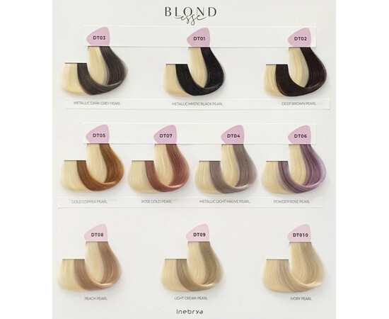 Зображення 3 Деміперманентний тонер для волосся Inebrya Blondesse Toner Demi Permanent DT07 рожеве золото, 100 мл, Об'єм (мл, г): 100, Колір: DT07