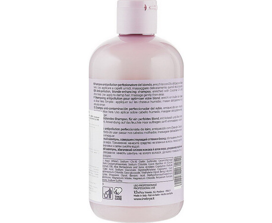 Изображение 2 Оттеночный шампунь блонд Inebrya Blondesse Blonde Miracle Shampoo, 300 мл, Объем (мл, г): 300