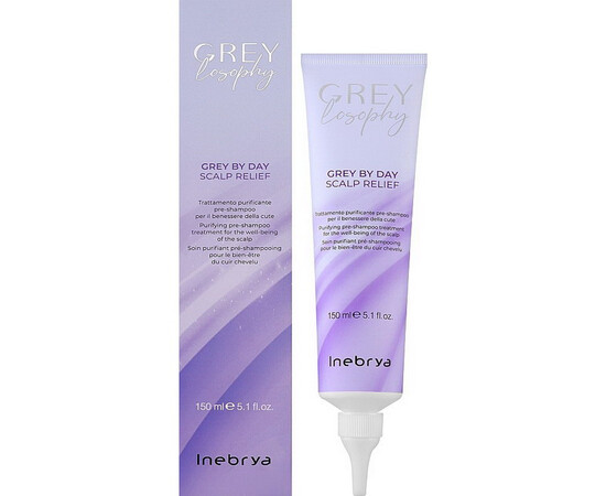 Зображення 2 Скраб для очищення шкіри голови Inebrya Grey By Day Scalp Relief, 150 мл
