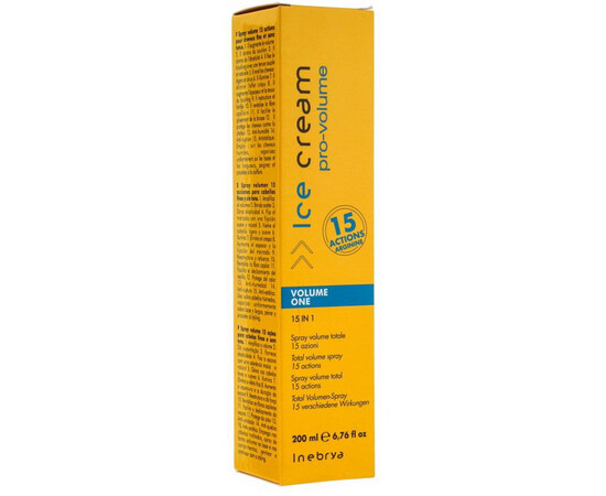 Зображення 3 Спрей для надання об'єму волосся Inebrya Ice Cream Volume One 15 in 1 Spray, 200 мл