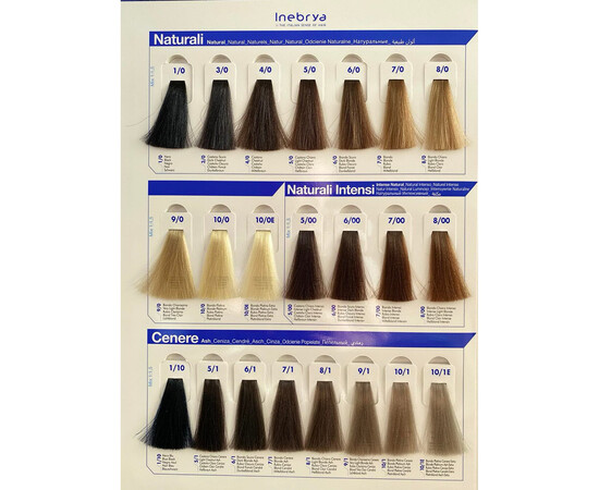 Зображення 2 Крем-фарба для волосся без аміаку Inebrya Bionic Color 1/0 чорний, 100 мл, Об'єм (мл, г): 100, Колір: 1/0