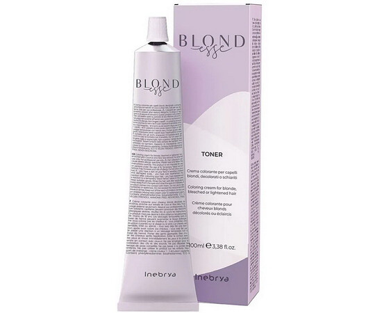 Зображення 2 Деміперманентний тонер для волосся Inebrya Вlondesse Icy Blonde, 100 мл, Об'єм (мл, г): 100, Колір: Icy Blonde
