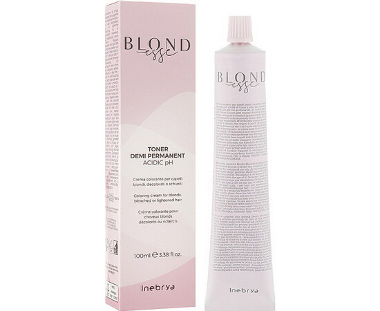 Изображение 2 Демиперманентный тонер для волос Inebrya Blondesse Toner Demi Permanent DT03 металлический темно-серый, 100 мл, Объем (мл, г): 100, Цвет: DT03