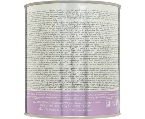 Зображення 2 Освітлюючий безпиловий порошок для волосся фіолетовий Inebrya Bleaching Powder Violet, 500 г