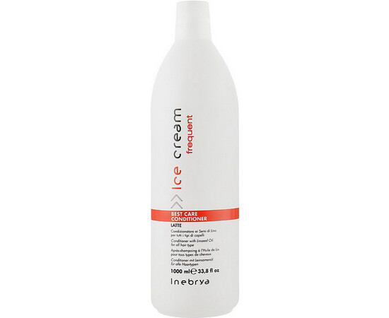Зображення 3 Кондиціонер для всіх типів волосся Inebrya Ice Cream Best Care Conditioner, 1000 мл