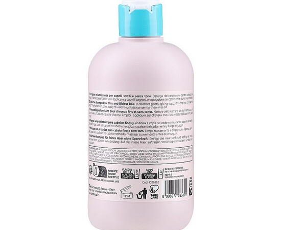 Зображення 2 Шампунь для тонкого волосся Inebrya Ice Cream Volume Shampoo, 300 мл, Об'єм (мл, г): 300